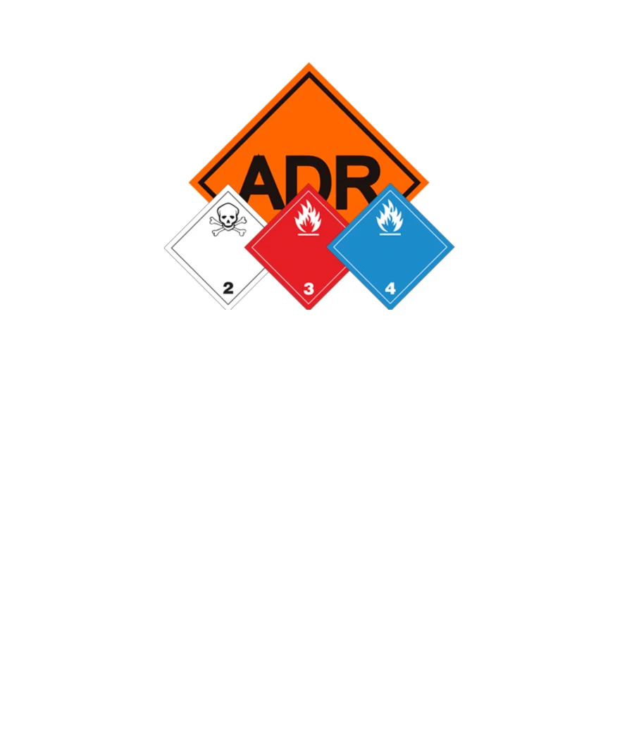 Señalización ADR para el transporte de mercancías peligrosas por carretera
